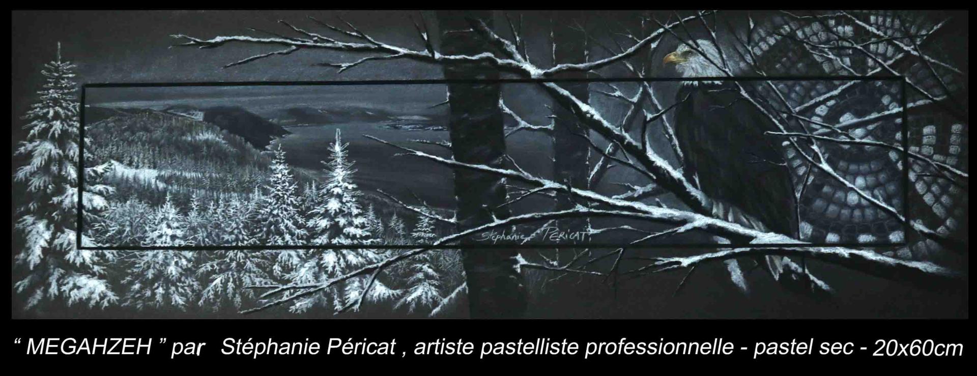 Pygargue en hiver - 20 x 60 cm